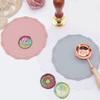 1pc Silicone Sealing Wax Board Pad Wax Seal Fire Lacquer Mold Printing Pad for DIY Wedding Brithday Party Gifts Invitation Cards