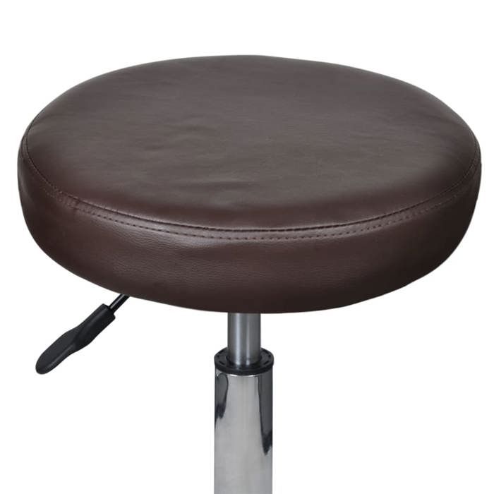 VidaXL Tabouret de Bureau Marron Siège Fauteuil Chaise Pivotant Travail Bar 240473