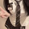 Sex Underwear JK Sexy Dress Cos Uniform Temptation Summer Skirt with Pleated Skirt Plaid Suit