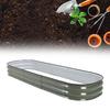 Steel Raised Garden Bed   Gardening Outdoor Planter Box with Open Bottom for Growing Vegetables Fruits Flowers