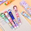 12Pcs Blind Box Ten-color Ballpoint Pen for Students with Quick-drying Gel Pen Writing Supplies Holiday Gift Novelty Stationery Teacher Party Favors
