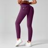 Fitness Leggings With Pocket Sports Yoga Pants Scrunch Buttons Peach Hips Workflow High Waist Running Gym Tights Women