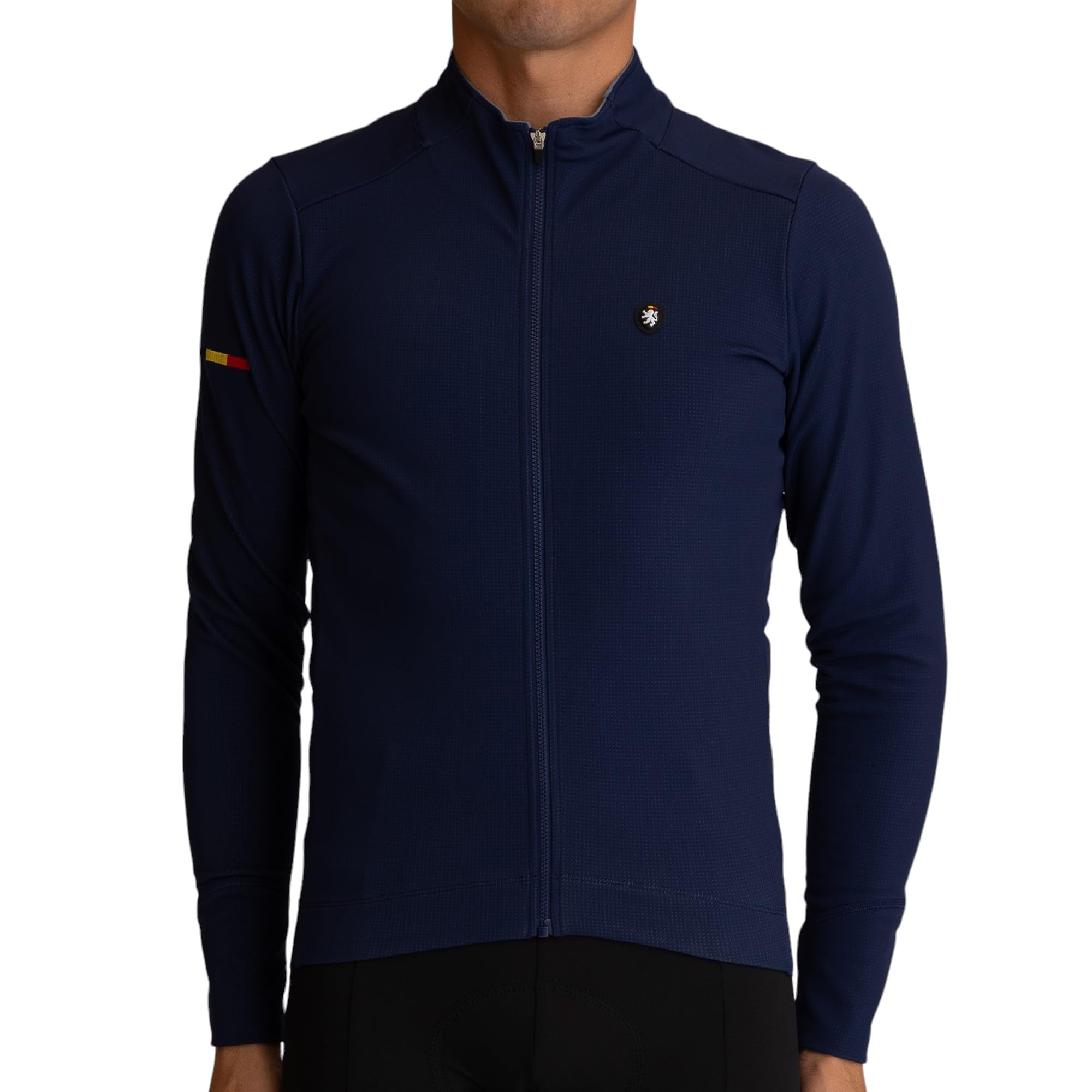 

Lion de Capelmuur Thermo Dream Long Sleeve Cycling Jersey, Navy, Size M, Fall/Winter (5°C-15°C)