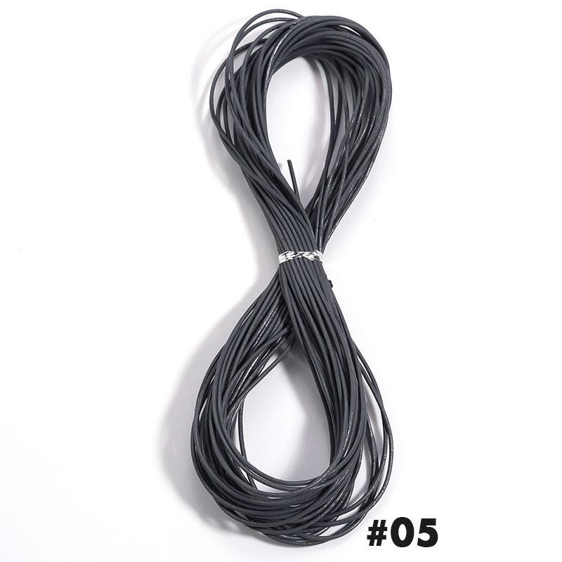 10 Yards 1,5 mm Rundes Rindsleder-Schnur Schmuck Handgemachtes Armband Material Für Schmuckherstellung Zubehör Bastelschnüre