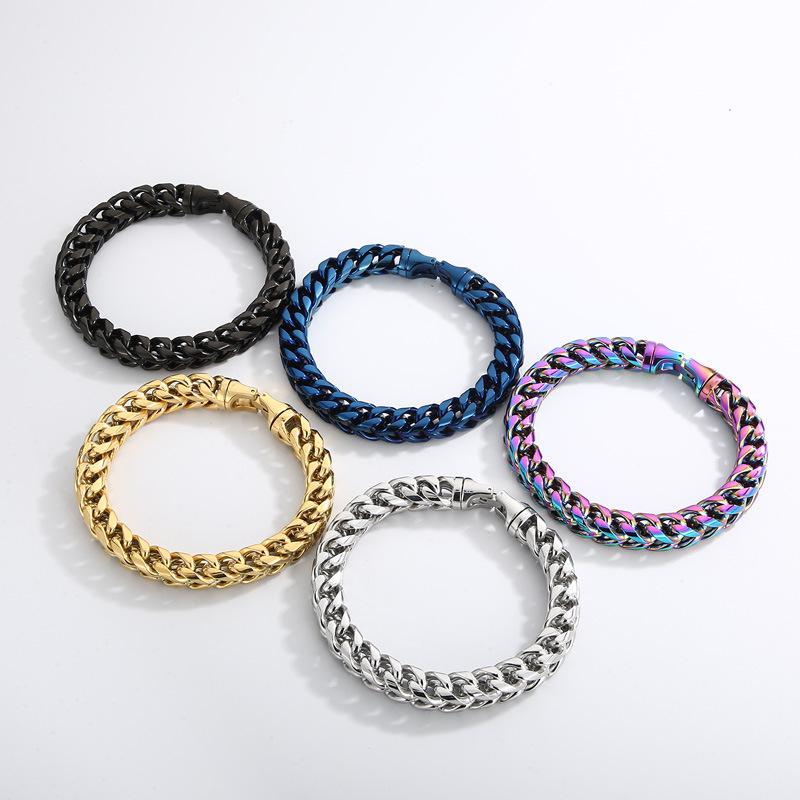 Trendy Minimalist Dragon Bone Chain Titanium Steel Bracelet