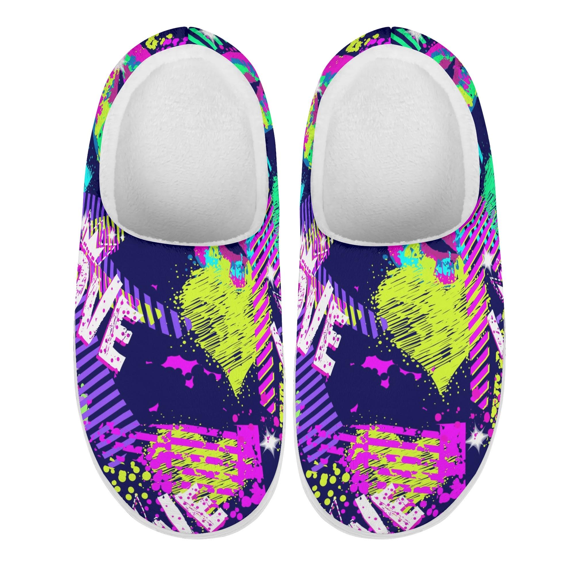 

1 пара унисекс теплые мягкие плюшевые хлопковые тапочки для дома, легкие домашние тапочки, противоскользящая удобная зимняя обувь для ношения дома 42 белый