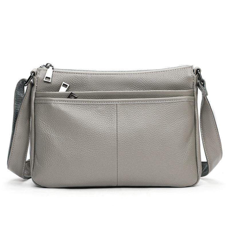 Geantă de damă din piele naturală, cu un umăr, pentru navetă, geantă crossbody mică