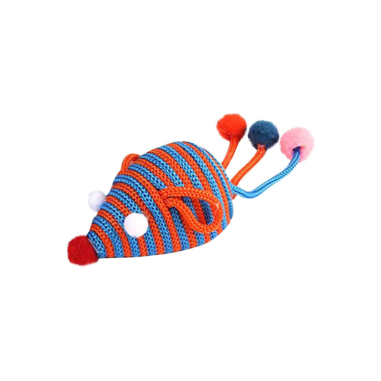 

Игрушка для кошек, интерактивная имитация прорезывания зубов, мышь, нейлоновая устойчивая к укусам игрушка для домашних животных One Size синий