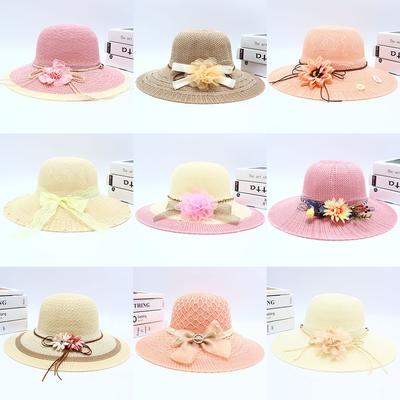 Straw Straw Hat Women's Big Eaves Beach Hat Summer Shading Sun Hat Outdoor Travel Seaside Spring and Autumn Versatile