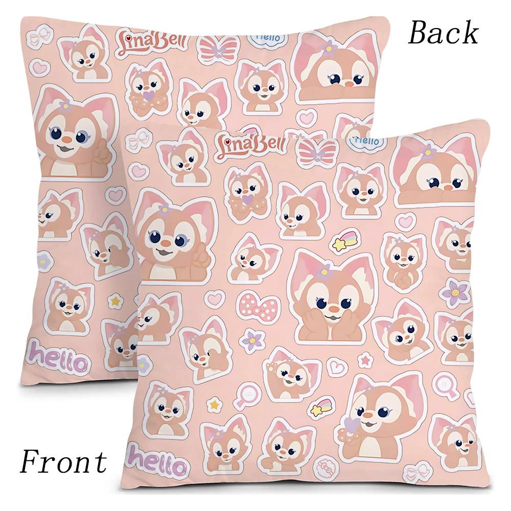 Hot Anime Bears - Duffys Pillow Covers Cartoon Sofa Decorative Home Double-Sided Printing Short Plush Cute Cushion Cover