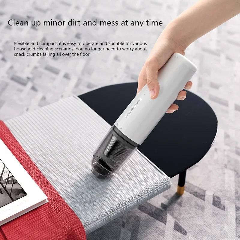 Vacuum Cleaner Mini Car Cleaning Powerful Suction Handheld Car Vacuum Cleaner Rechargeable For Car And Home Auto Vacuum Cleaner