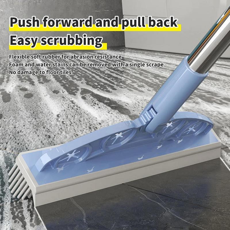 Bathroom Floor Brush Tile Cleaning Scrubber Adjustable Floor Scrubber Broom Bristle Scrubbing Brush With Extended Handle For