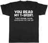 Czytałeś mój T-shirt, to wystarczająca interakcja społeczna na jeden dzień Męski T-shirt