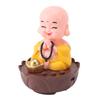 Glücklicher Buddha Statue mit Musik USB-Laden   Lautstärke Cartoon   Lachender Buddha Figur