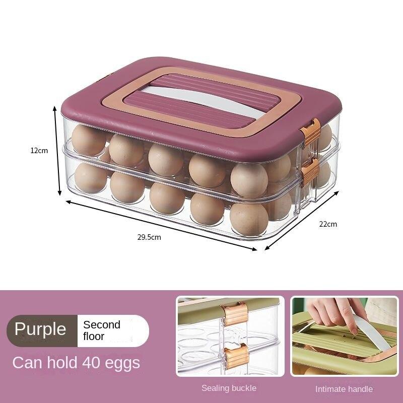Küche Ei Lagerung Box Schublade Typ Behälter für Eier Einstellbare Zeit Organizer Fall Küche Kühlschrank Anordnung