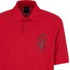 Armani Exchange FW24 Year Of The Snake Limited Edition Animal Pattern Printed Short Sleeve Polo Shirt Men Polo Shirts Red XM000215-AF10366-U5075