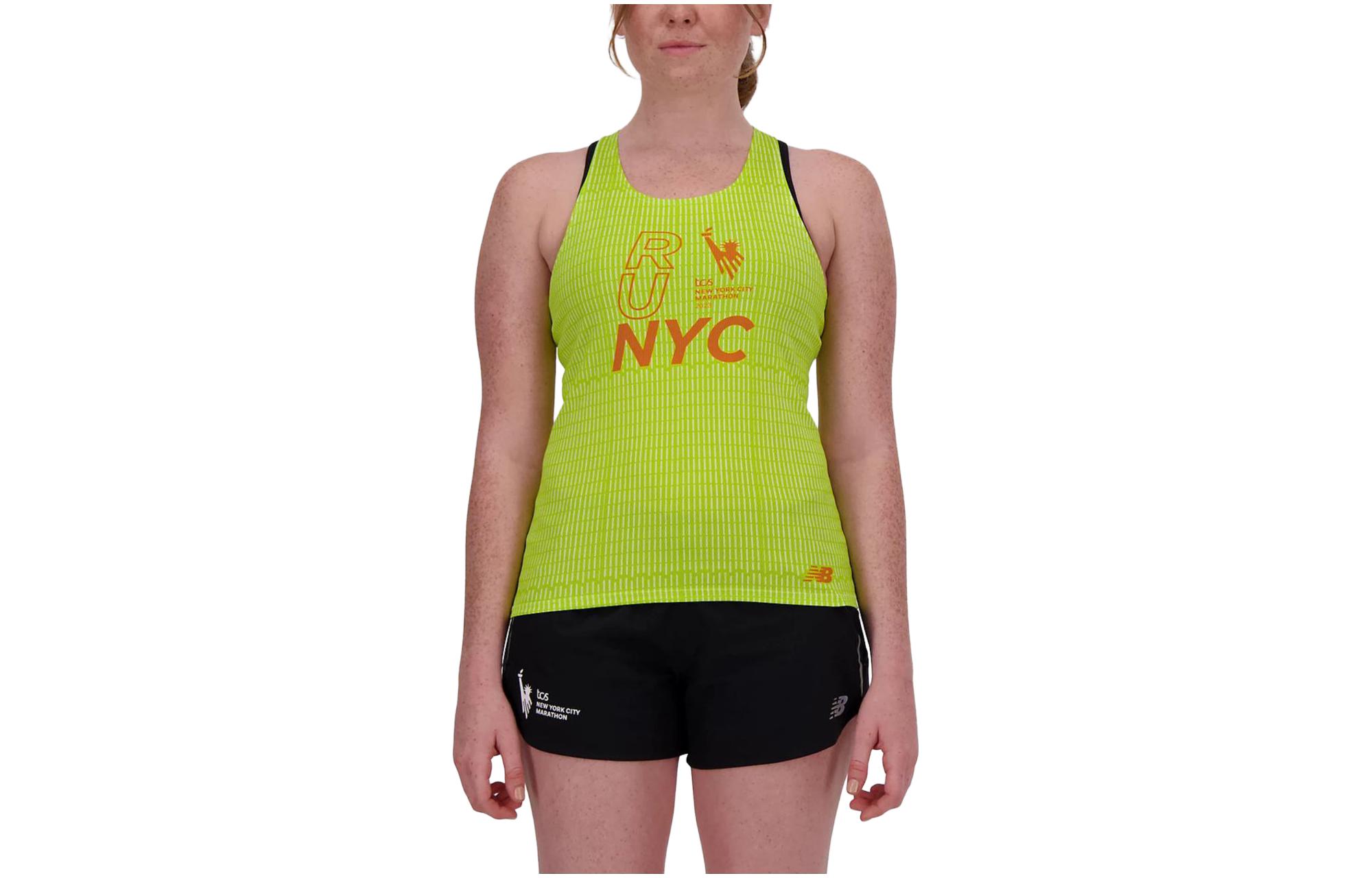 New Balance Tank Tops Women s Green Crew Neck Moderate Other WT33296M-THW L