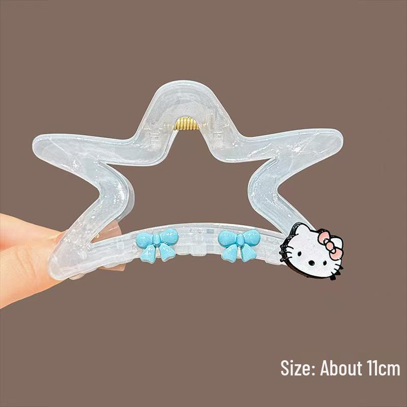 

Универсальная милая заколка-краб для волос в виде морской звезды и кошечки Китти - Шикарный аксессуар для прически