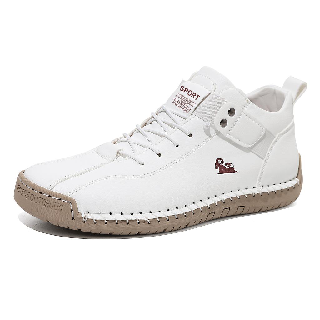 Hot Selling Plus Size Men's and Women's Mid Top Martin Boots Outdoor Casual Shoes Workwear Stitching Men's Shoes 9880