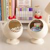 Spherical Hair Accessories Storage Organizers, Vanity Accessories Storage Holder Dustproof Box with Lid for Scrunchie storage