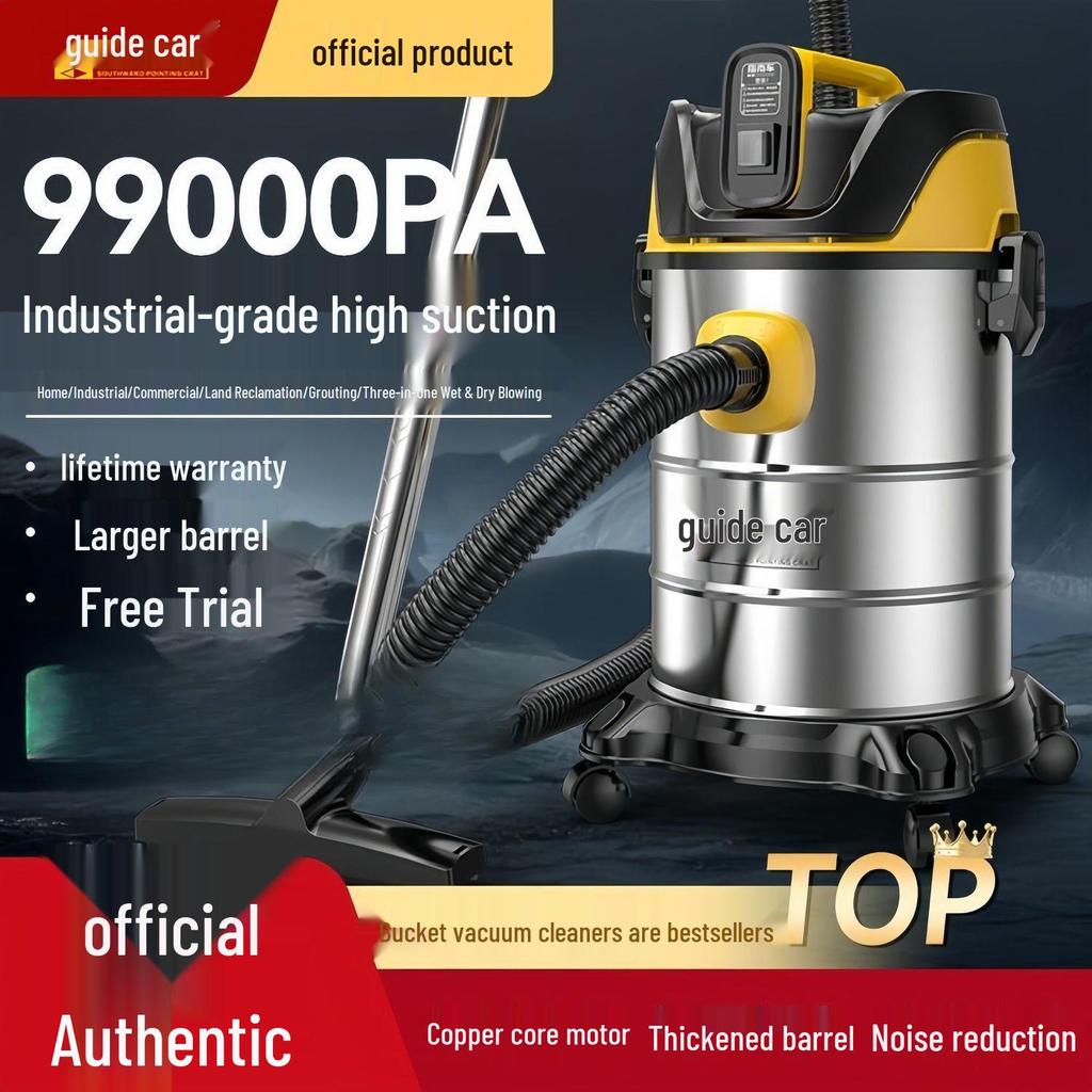 Versatile Industrial & Household Vacuum Cleaner: Powerful Suction, Wet/Dry Use for Cars & Initial Cleaning