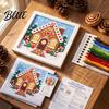Needlepoint Kit for Beginners DIY Christmas Kit, Holiday Cross Stitch Santa Snowman Elk Patterns, Needlework Craft Adults Teens, Wall Art Handmade