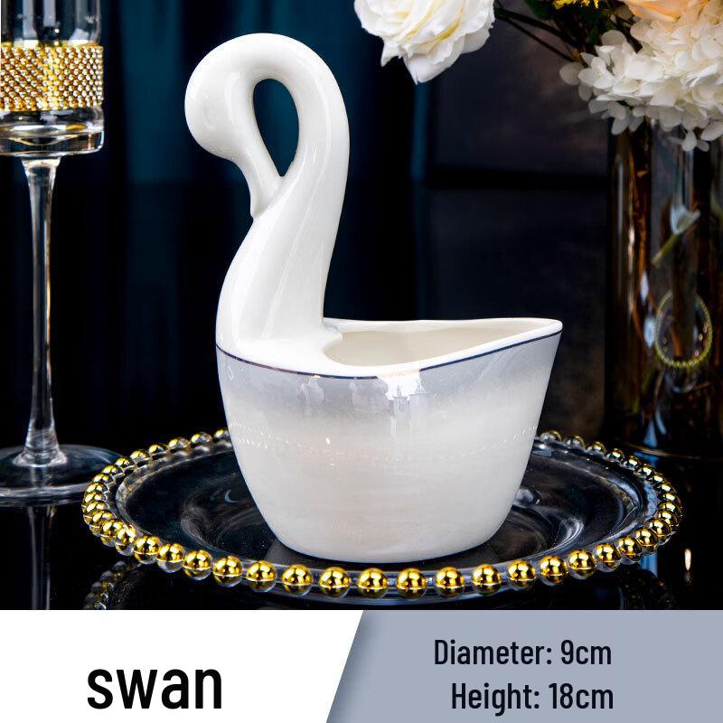 

Light Luxury Swan Bone China Dinnerware Set