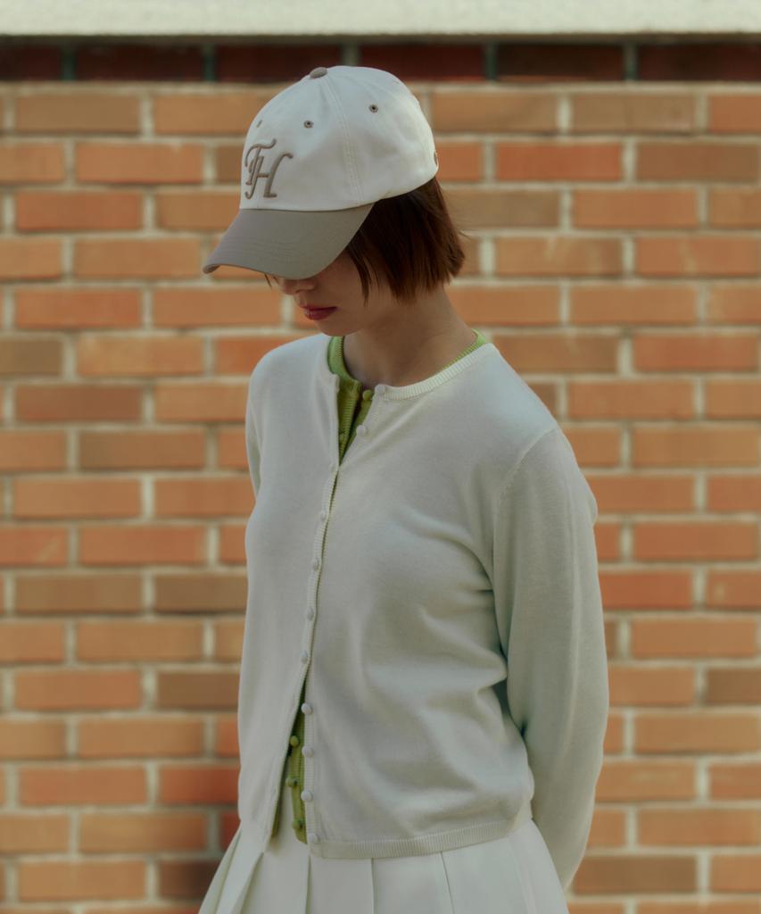 Teulaepighamoni Basic Shape Th Logo Ballcap_Beige