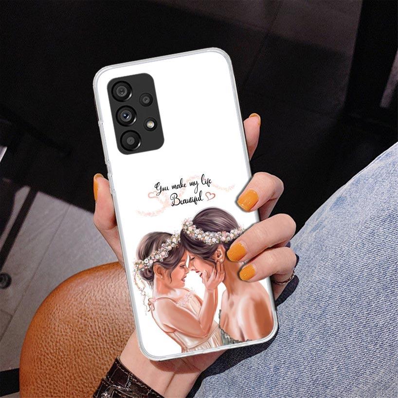 Mom Baby Girls Phone Case For Samsung Galaxy A17 A16 A15 A14 A13 A57 A56 A55 A54 A53 A37 A36 A35 A34 A33 A26 A25 A24 A23 Galaxy