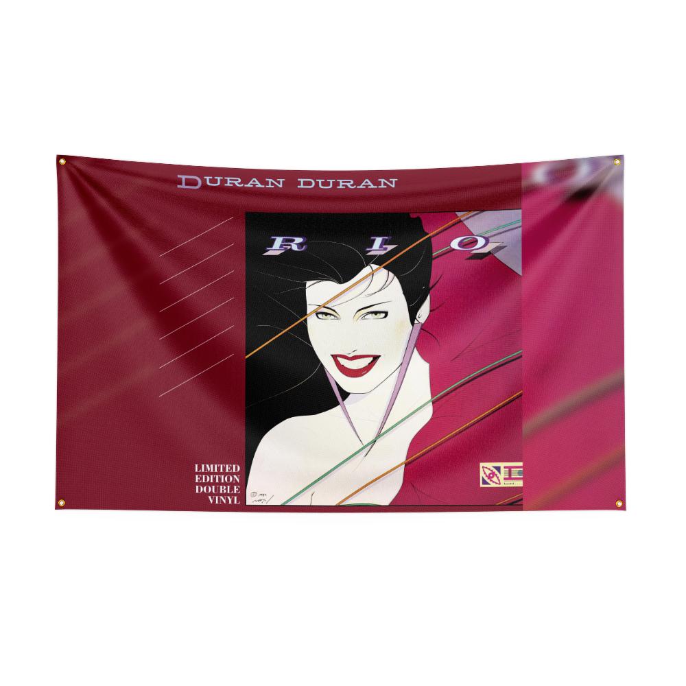 THE D-Duran Duran Flag Rock Music Band Banner HD Printing Tapestry Exhibition, Music Band Fans, Garage Decor