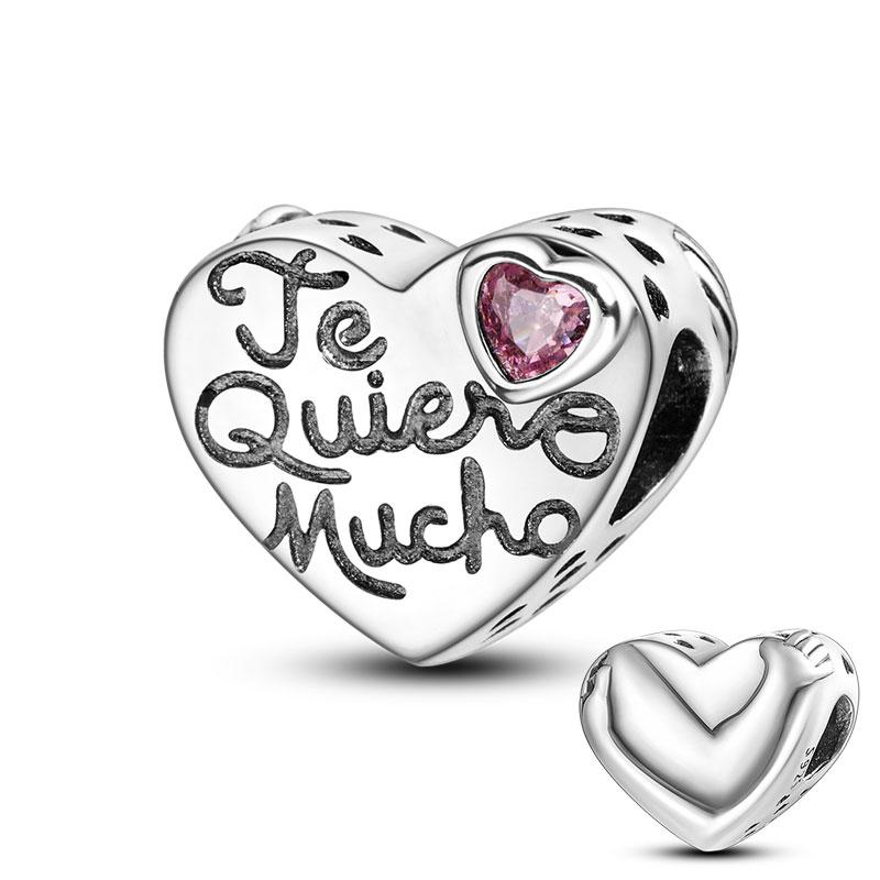 

S925 Серебро Маленькая Девочка Любовь Мама Навсегда Бесконечность Бесконечные Висячие Шармы Бусины подходят Оригинальный Женский Браслет Ювелирные Изделия