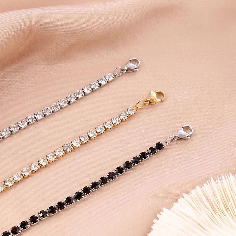 2026 New In Stainless Steel Bracelet For Women Adjustable Tennis Braclet Luxury Zirconia Braslet Girlfriend Gift Pulsera Femme