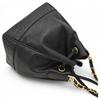 Auth CHANEL Drawstring Shoulder Bag Caviar Skin Coco Mark ch66170cc