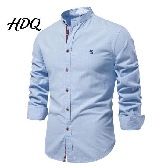 Chemise de Célébration Traditionnelle Formelle Homme Chemise Oktoberfest Coupe Ajustée Col Mao Costume Facile d'Entretien Repassage Facile Haut Manches Longues pour Festival de Biergarten