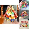 Adorable Cartoon Stumble Guy Keychain Cute Rubber Bag Charm Key Accessory