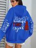 Women's Creative Christmas Tree Print Hoodie - Casual Loose Autumn Pullover