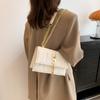 Women's Bag Summer Chain Simple Shoulder Bag Niche Trend Messenger Bag Casual Small Square Bag Retro New Bag Women
