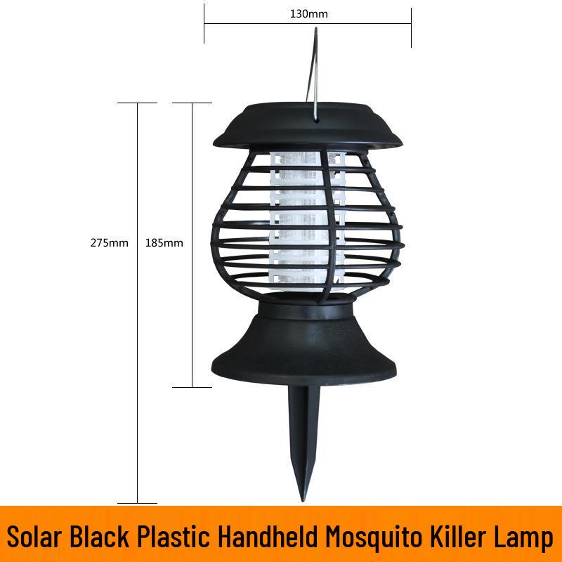 Outdoor Solar-Powered Mosquito Killer Lamp with Waterproof Electric Shock Repellent and Balcony Lighting
