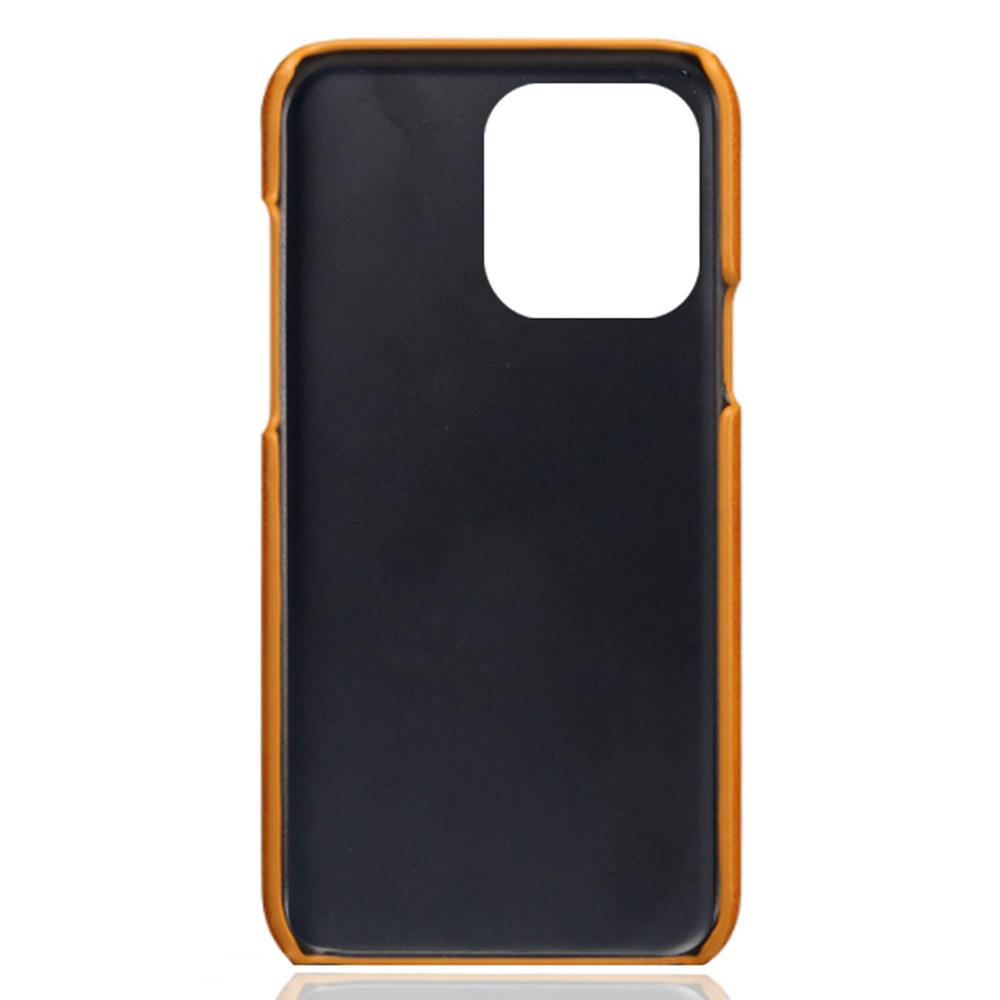 Phone Cover for iPhone 15 Pro,PU Leather Coated PC Protective Back Case with Dual Card Slots