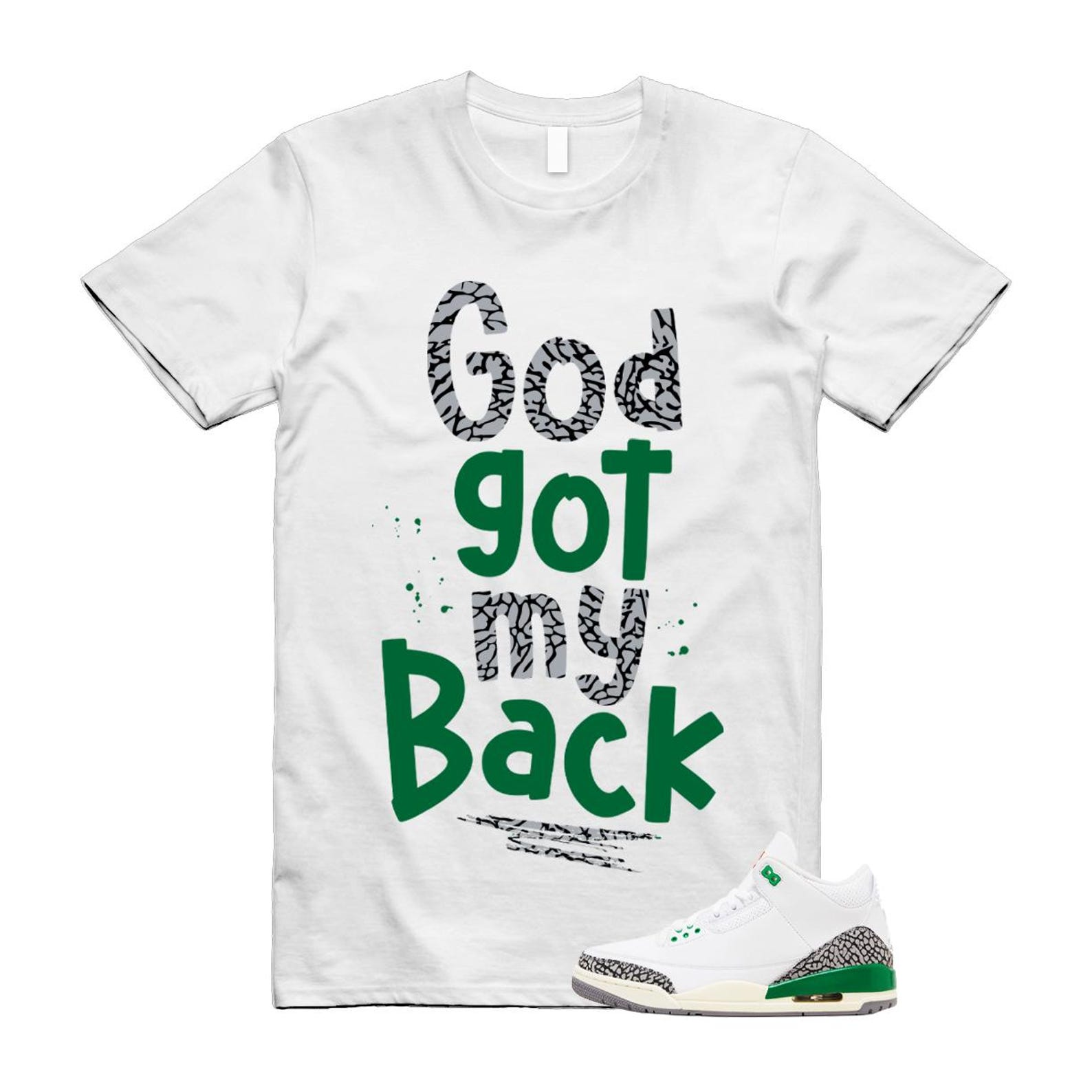 3 Lucky Green White Cement Grey T Shirt Match GOD 3XL