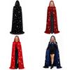 Medieval Star Moon Magician Cape With Vintage Style Polyester Material For Costume Parties
