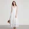 ELLE French Elegant Simple Fashion Solid Color Long Dress Spaghetti Strap Dress Women Dresses L8SLM332