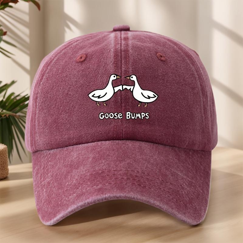 Vintage Goose Bumps Cap Soft Polyester Adjustable Goose Bumps Baseball Cap  Vintage Washed One Size