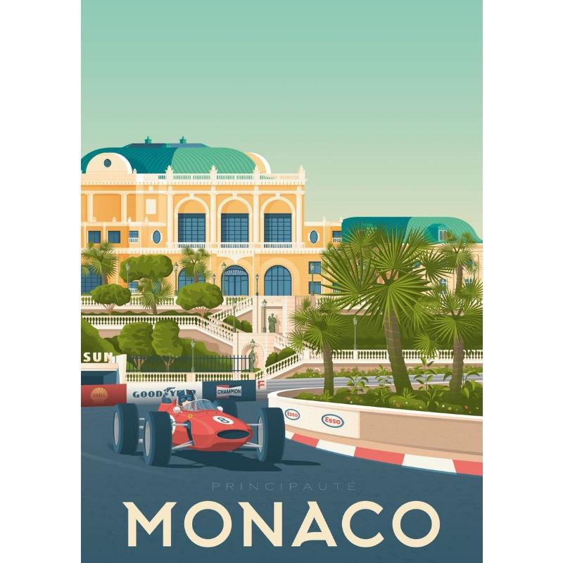 Colored Europe Travel City Landscape Canvas Painting France Nice Paris Monaco Nantes Poster Nordic Wall Art Pictures Home Decor