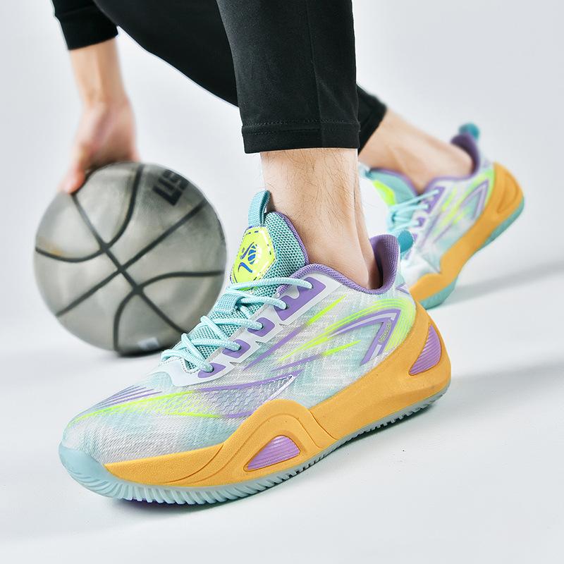 Low-top basketball shoes men's and women's mesh sports shoes junior high school students basketball shoes actual field boots