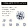 [Moissanite Earrings Gift] Moissanite Earrings, 1 pair S925 – Perfect for celebrating parties with friends, family, and classmates. Suitable for 