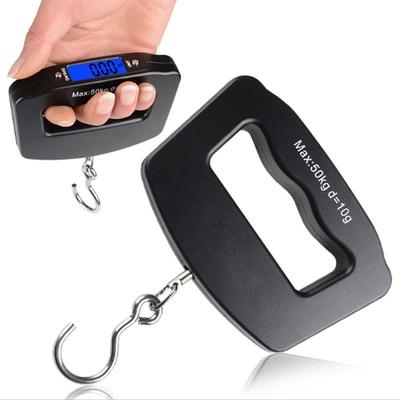 50kg Digital Fishing Scale Hanging Hook Pocket Kitchen Weight Balance Luggage Weighing Scale with Backlight Kitchen Scale