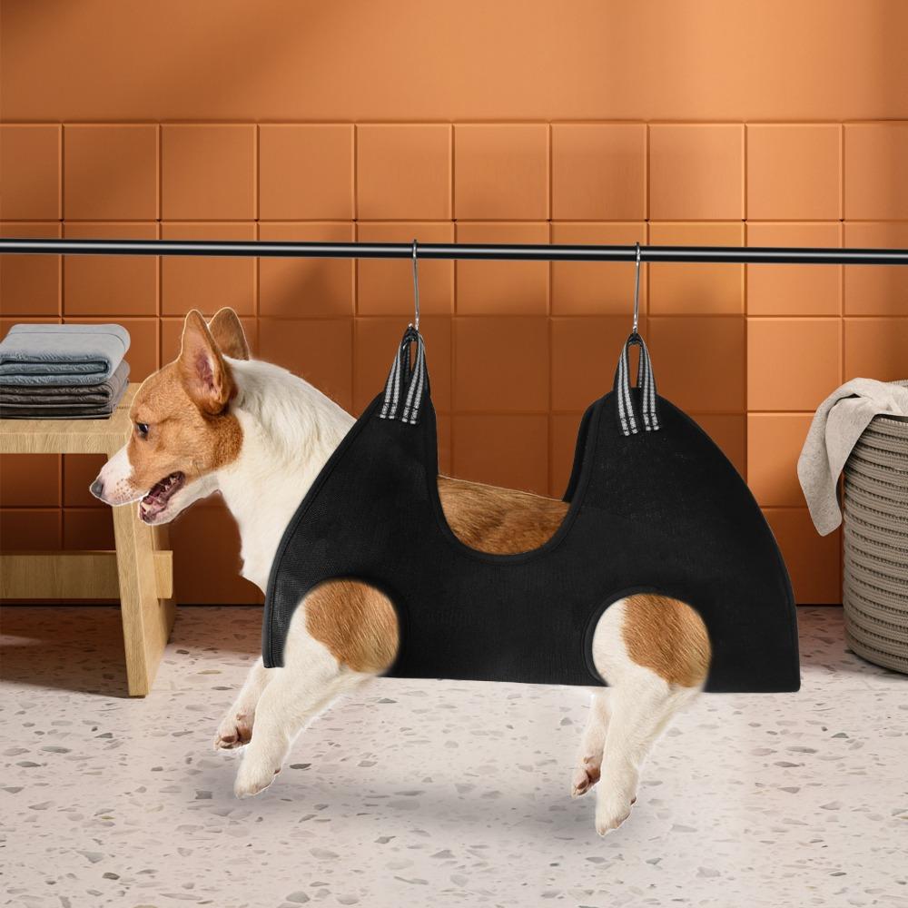 Anti-Scratch Pet Beauty Hammock Hanging Dog Bath Fixed Bag Pet Hammock Restraint Bag  Bath Trimming