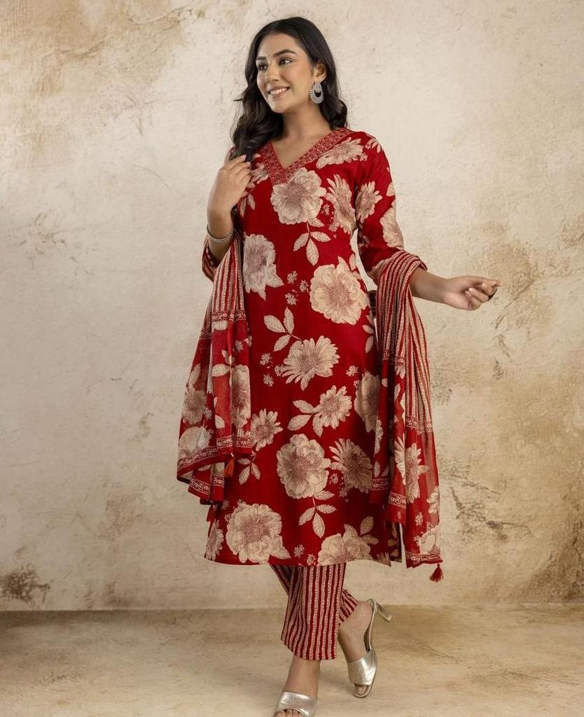 Indian Women Designer Kurta Pant Dupatta Set Bollywood Top Tunic Kurti Salwar Suit Dress