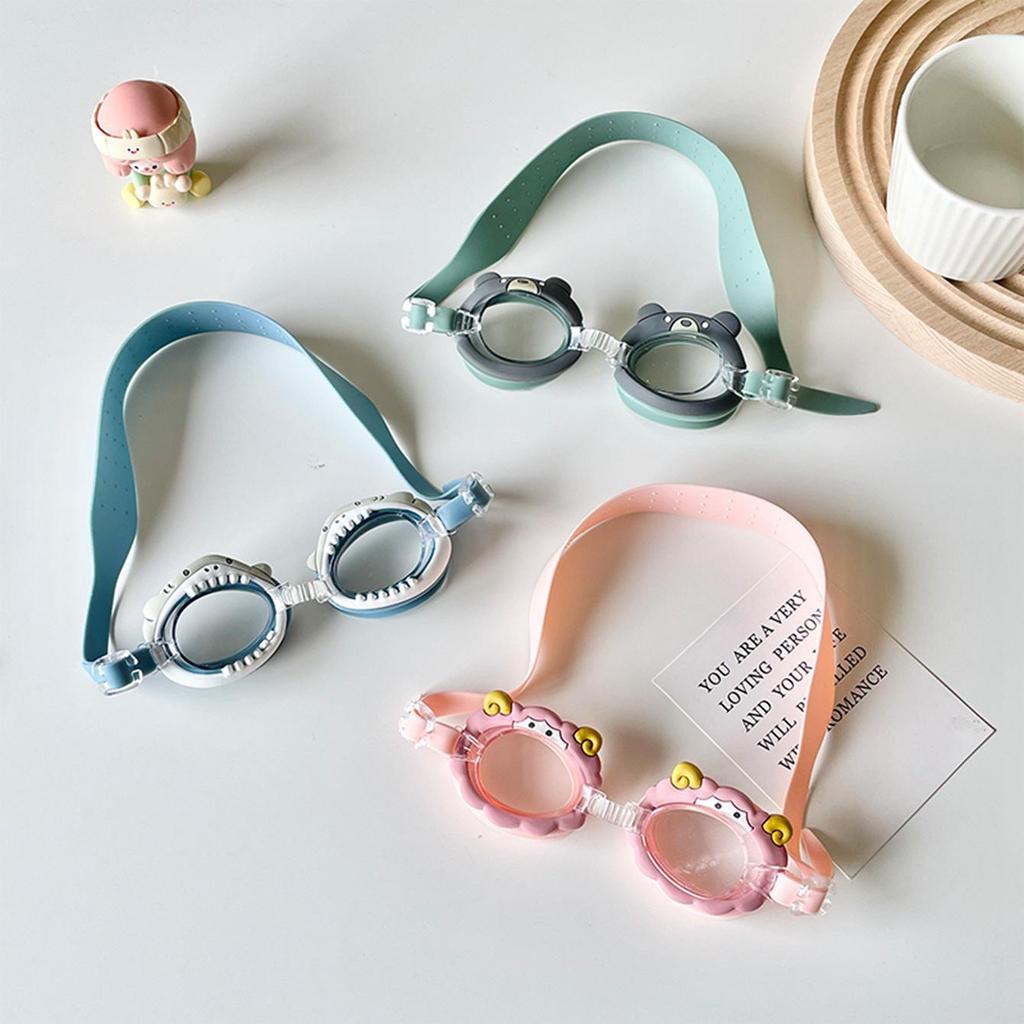 Unicorn Anti-Fog Kids' Swim Goggles with Adjustable Cartoon Strap